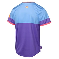 Maillot Nike City Connect Limited violet/bleu clair pour jeune Colorado Rockies 2025