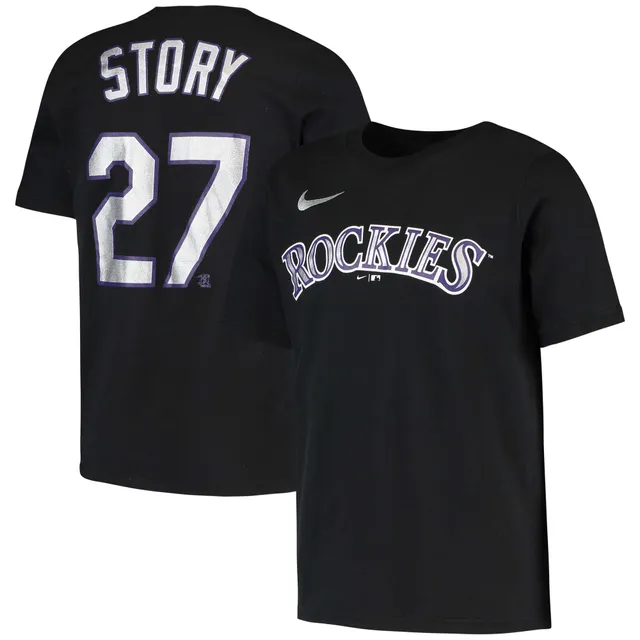 Youth Boston Red Sox Trevor Story Nike Navy Player Name & Number T-Shirt