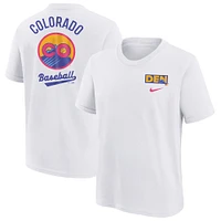 Youth Nike  White Colorado Rockies 2025 City Connect T-Shirt