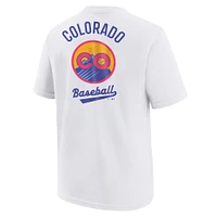 Youth Nike  White Colorado Rockies 2025 City Connect T-Shirt