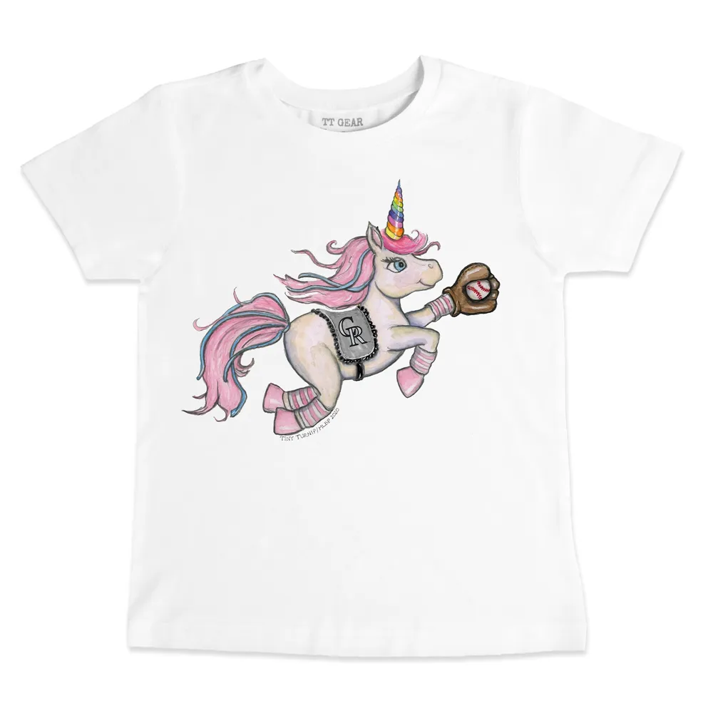 Lids Colorado Rockies Tiny Turnip Youth Unicorn T-Shirt - White