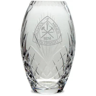 Colorado School of Mines Orediggers 10'' Full Leaded Crystal Vase