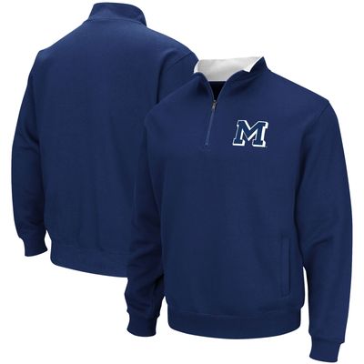 Men's Colosseum Navy Colorado School of Mines Orediggers Tortugas Quarter-Zip Sweatshirt