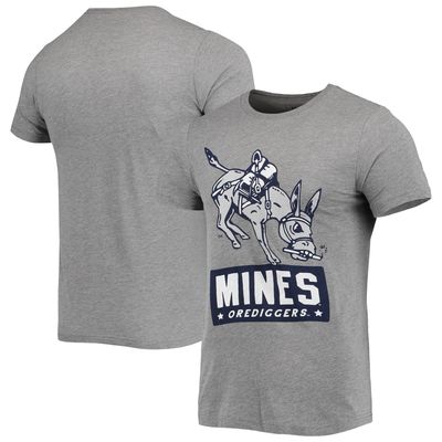 Men's Homefield Gray Colorado School of Mines Orediggers Vintage Blaster the Burro T-Shirt