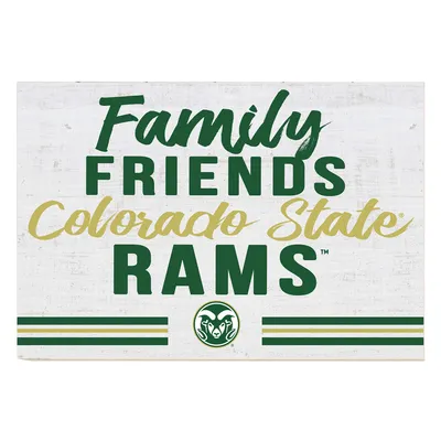 Colorado State Rams 24'' x 34'' Friends Family Wall Art