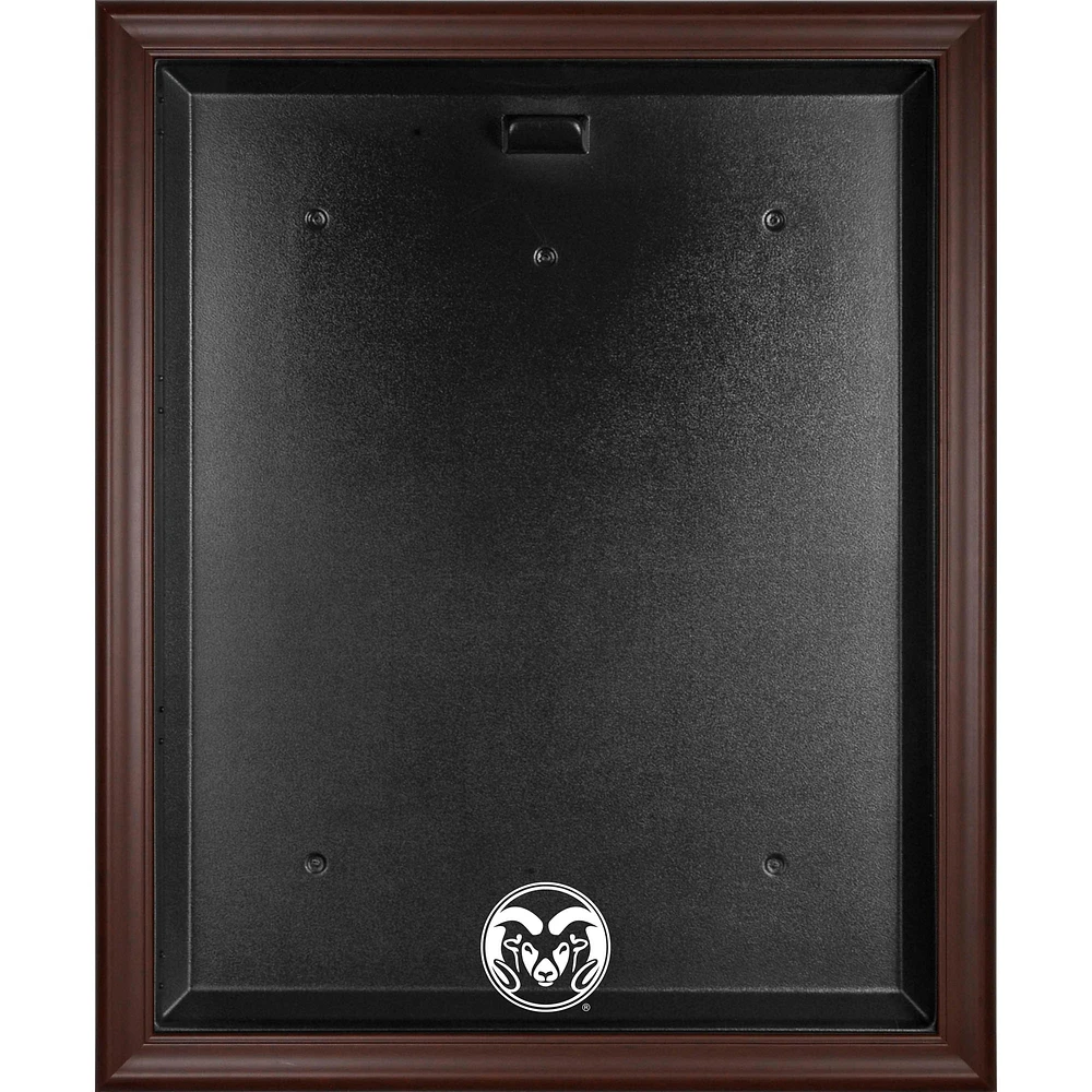 Colorado State Rams Brown Framed Jersey Display Case