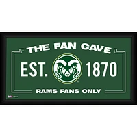 Colorado State Rams Framed 10" x 20" Fan Cave Collage