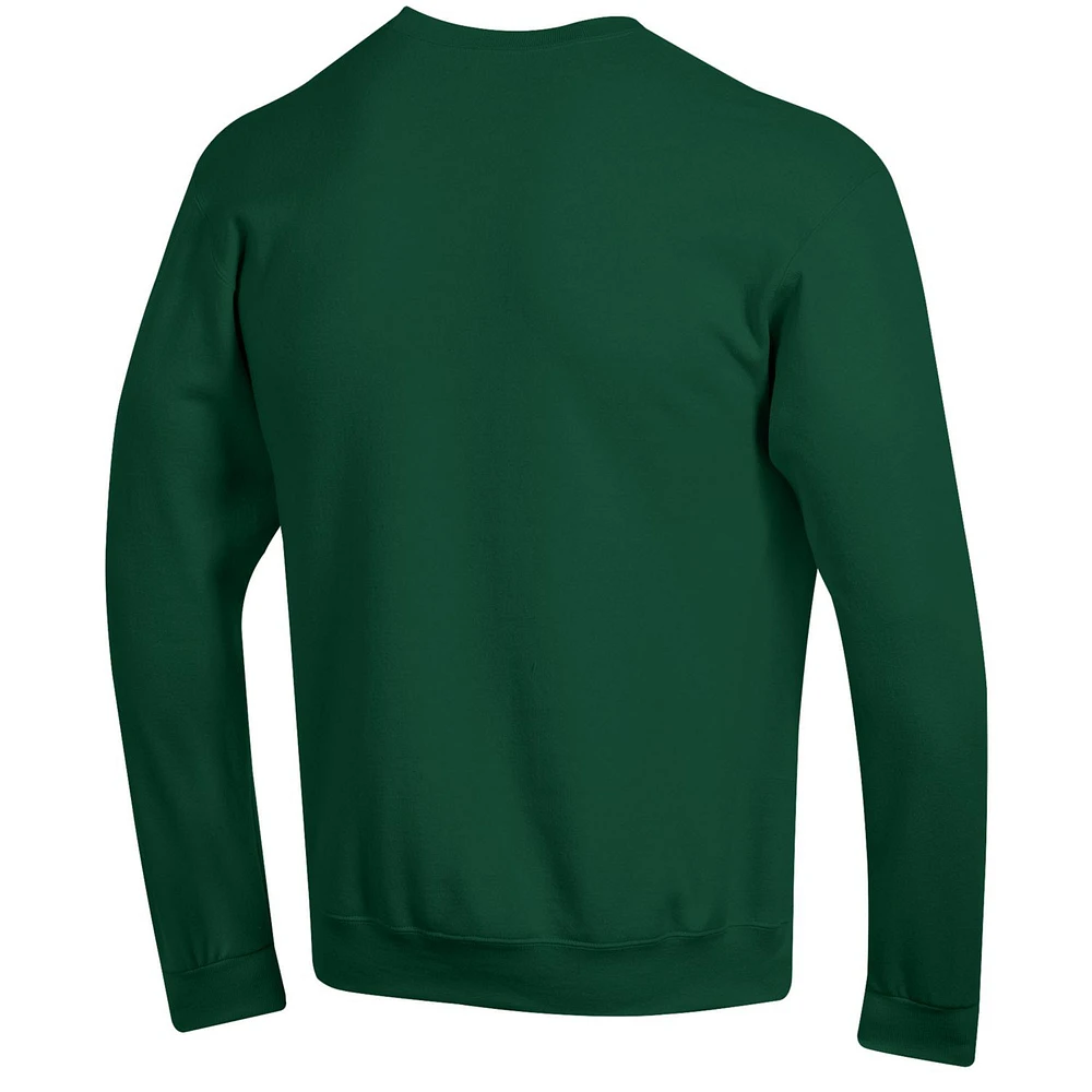 Men's Champion  Green Colorado State Rams Arch Over Logo Pullover Sweatshirt