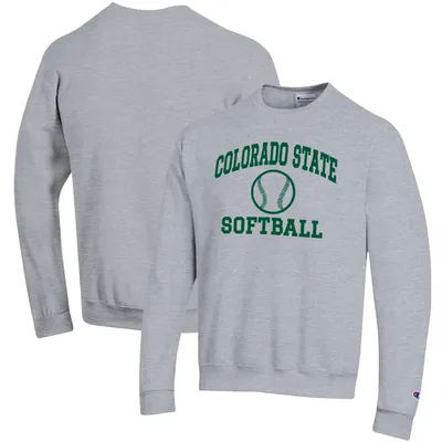 Colorado State Rams Champion Softball Icon Crewneck Pullover Sweatshirt