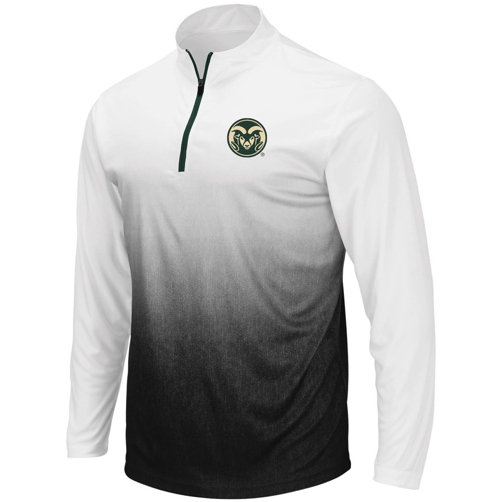 Men's Colosseum Gray Colorado State Rams Magic Team Logo Quarter-Zip Jacket