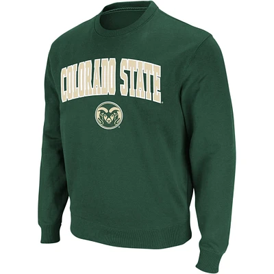 Sweat-shirt à col rond avec logo et arc des Rams du Colorado State vert Colosseum pour hommes