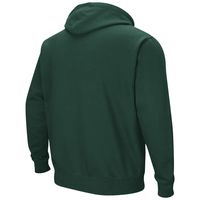 Men's Colosseum Green Colorado State Rams Arch and Logo Pullover Hoodie