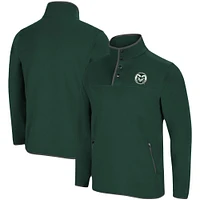 Blouson Colosseum Green Colorado State Rams Rebound Snap Pullover Homme