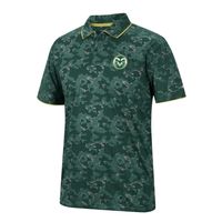 Men's Colosseum Green Colorado State Rams Speedman Polo