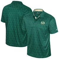 Polo de golf sublimé pour homme Colosseum Green Colorado State Rams