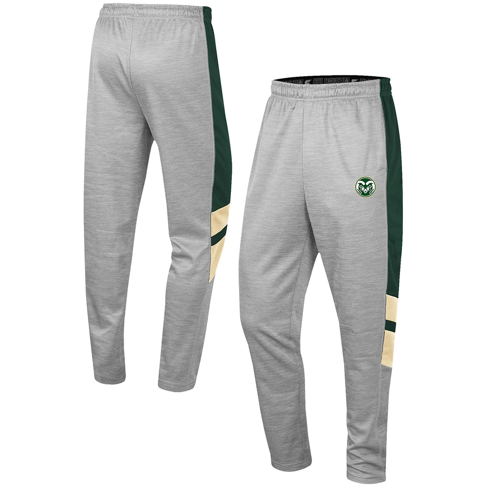 Pantalon Colosseum pour homme gris chiné/vert Colorado State Rams Bushwood