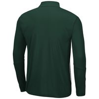 Men's Colosseum Heathered Gray/Green Colorado State Rams Prospect Quarter-Zip Jacket