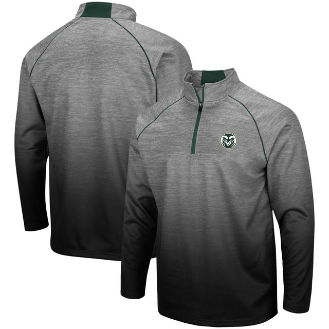 Colosseum Heathered Grey Colorado State Rams Sitwell Raglan Quarter-Zip Jacket