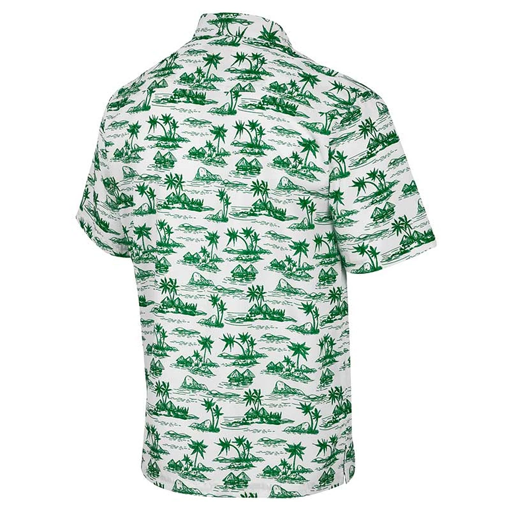 Colosseum pour homme, blanc Colorado State Rams Spontaneous is Romantic Camp Chemise boutonnée