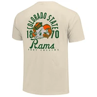 T-shirt crème pour homme avec logo mascotte des Colorado State Rams