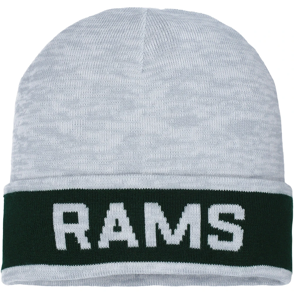 Bonnet en tricot à revers jacquard gris Colorado State Rams pour homme Under Armour