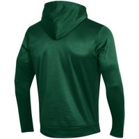 Men's Under Armour Green Colorado State Rams Logo Stripe Fleece Pullover Hoodie