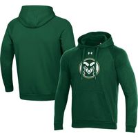 Men's Under Armour Green Colorado State Rams Primary School Logo All Day Raglan Pullover Hoodie