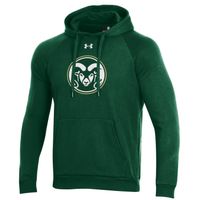 Men's Under Armour Green Colorado State Rams Primary School Logo All Day Raglan Pullover Hoodie