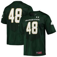 Men's Under Armour #48 Green Colorado State Rams Replica Football Jersey