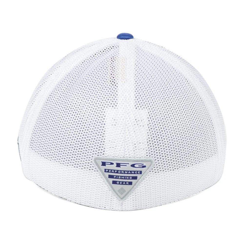 Columbia PFG Fish Flag Mesh Flex Chapeau - Royal/Blanc