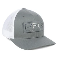 Columbia PFG Mesh Hooks Flex Hat - Gray/White
