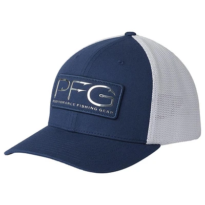 Casquette Columbia PFG Mesh Hooks Flex - Marine/Blanc