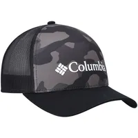 Casquette Columbia Punchbowl Camo Trucker Snapback pour homme, noire