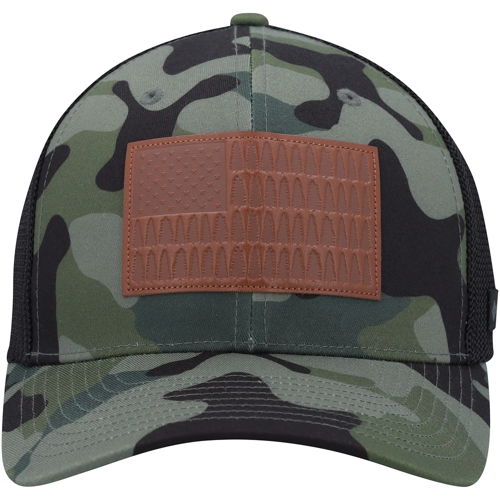 Casquette flexible d'extérieur robuste Columbia camouflage/noir pour hommes