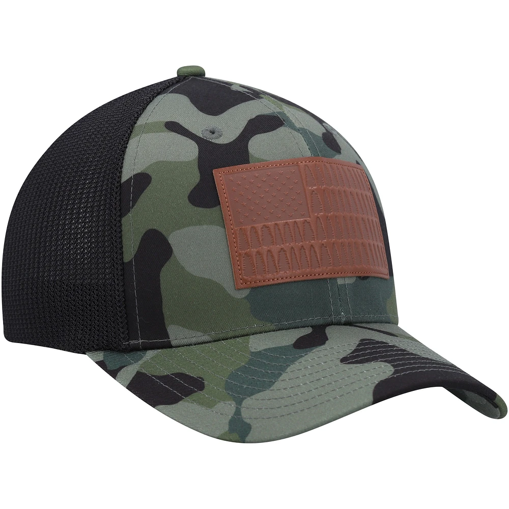 Casquette flexible d'extérieur robuste Columbia camouflage/noir pour hommes