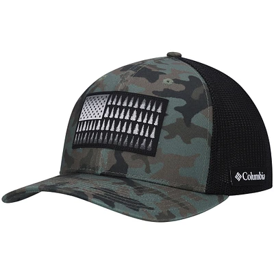 Men's Columbia Camo Tree Flag Flex Hat