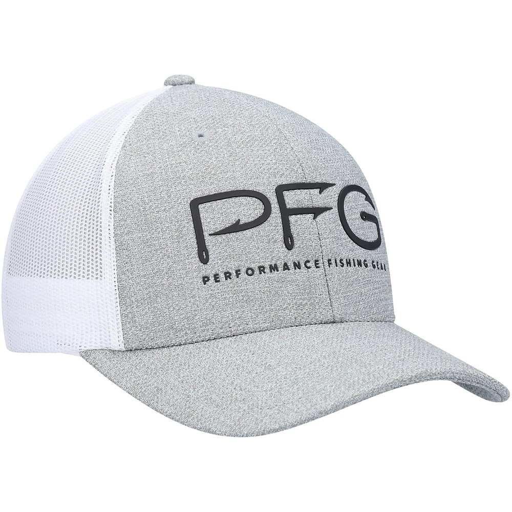 Casquette Snapback Columbia PFG Hooks gris/blanc pour hommes