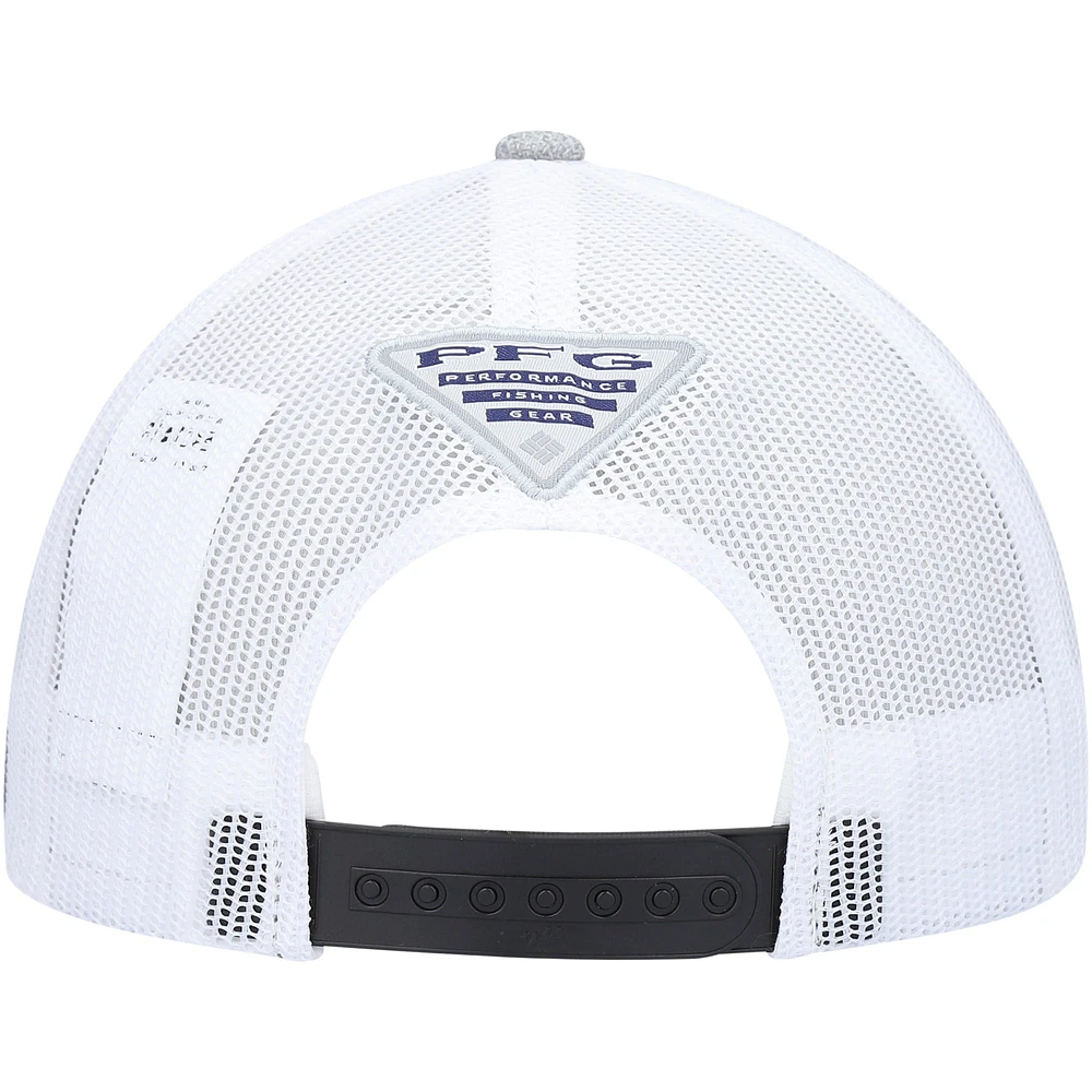 Casquette Snapback Columbia PFG Hooks gris/blanc pour hommes