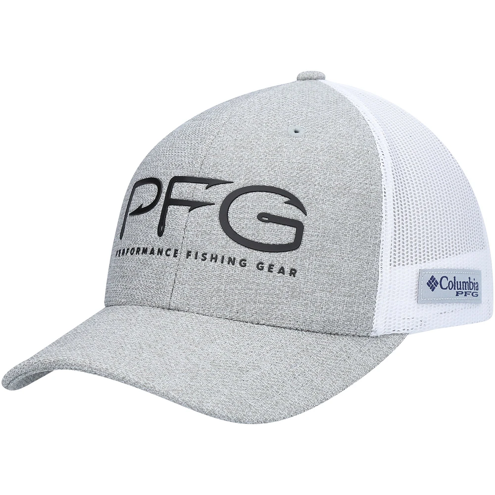 Casquette Snapback Columbia PFG Hooks gris/blanc pour hommes