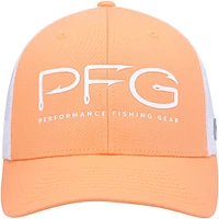 Casquette Snapback Columbia PFG Hooks orange/blanc pour hommes