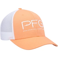 Casquette Snapback Columbia PFG Hooks orange/blanc pour hommes