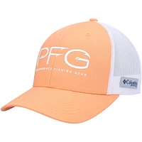 Casquette Snapback Columbia PFG Hooks orange/blanc pour hommes