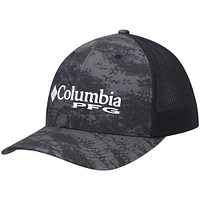 Casquette Columbia PFG noire en maille avec dos flexible pour hommes