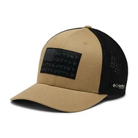 Men's Columbia Tan/Black Game Flag Mesh Flex Hat