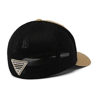 Men's Columbia Tan/Black Game Flag Mesh Flex Hat