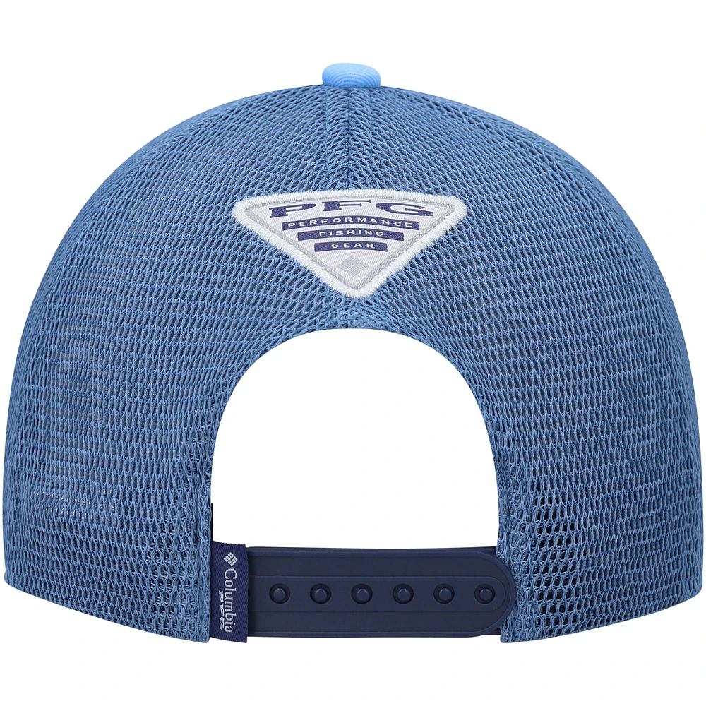 Casquette Snapback Columbia PFG Dad blanc/bleu clair pour hommes