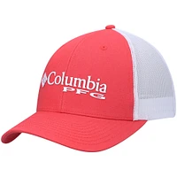 Women's Columbia Red PFG Trucker Snapback Hat