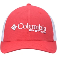 Women's Columbia Red PFG Trucker Snapback Hat