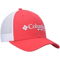 Women's Columbia Red PFG Trucker Snapback Hat