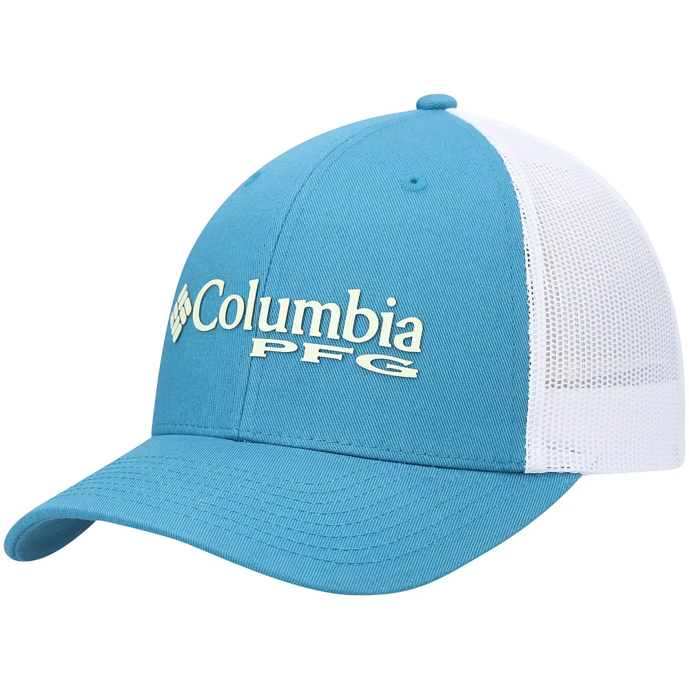 Women's Columbia Teal PFG Trucker Snapback Hat